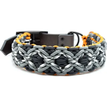 Obojek pro psa Cordell Dog Zone | Cordell paracord set obojku a vodítka Bulba pro psy - Barva Čedičová