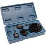 Vrtáky vykružovací korunkové na dřevo, 19-63 mm, hloubka 25 mm, sada 11 ks - MAGG WJ0011