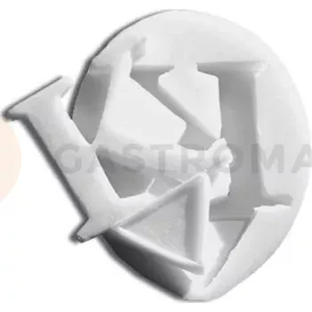 Kuchyňská sůl Silikonová forma na cukrovou hmotu ve tvaru písmene K - SLK093, 50x37 mm | SILIKOMART, SugarFlex