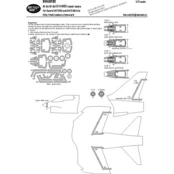 Plastikový model New Ware 1/72 Mask RF-8A/RF-8G ADVANCED (SW 72149/72150)