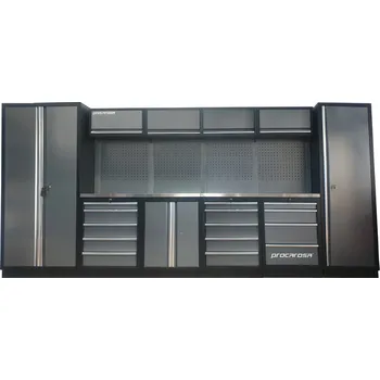 Sestava dílenského nábytku Procarosa PROFESSIONAL XL-6 Pracovní deska: nerezová