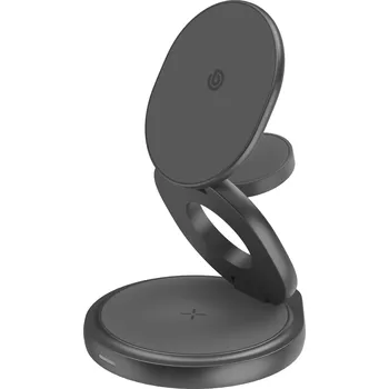 ENERGEA BAZIC GoMag Gyre bezdrátová nabíječka 3v1, Gunmetal