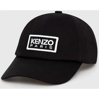 Kšiltovka Bavlněná baseballová čepice Kenzo černá barva, s aplikací, FE58AC711F32.99, ONE SIZE, 99X