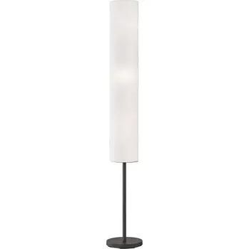 Stojací lampa Fischer Honsel 40449 RAMAS - Stojací lampa s černým podstavcem, 3 x E14, Ø 19cm, výška 165cm (Moderní stojací lampa s textilním stínidlem)