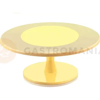 Čokoládová tyčinka Stojan na dorty a dezerty ve žluté barvě, průměr 35 cm | SILIKOMART, Hula Up-L