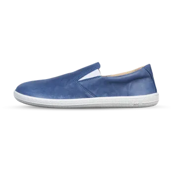 Dámské polobotky Vasky Barefoot Lerry Blue - Dámské kožené barefoot modré | česká výroba ze Zlína 38 EU