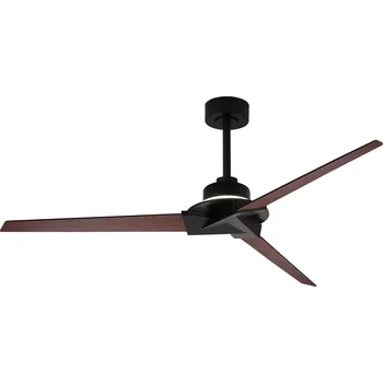 Stropní ventilátor Mantra Brisa Mini, lopatkový ventilátor s nepřímým osvětlením a dálk. ovladačem LED 20W 2700-5000K, černá/dřevěná, průměr 151cm, IP44