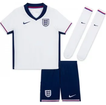 Chlapecké tričko Nike England Home Minikit 2024 Infants White/Blue 3-4 roky