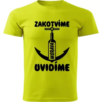 Pánské tričko Vodácké tričko Zakotvíme uvidíme Morava (tričko pro vodáky )