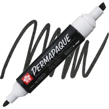 Kancelář Permanentní popisovač SAKURA Permapaque oboustranný, černý