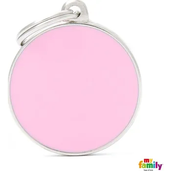 psí známka My Family Známka Basic Handmade - kroužek růžový