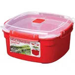 Sistema Napařovací nádoba do mikrovlnky 2,4l červená