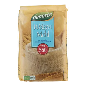 Mouka Dennree Pšeničná mouka typ 550 1 kg bio
