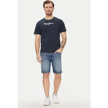 Oblečení a móda Pepe Jeans T-Shirt Eggo N PM508208 Tmavomodrá Regular Fit M