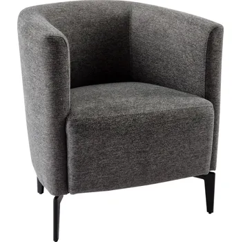 Křeslo Tempo Kondela Designové křeslo, šedá/černá, KAPY