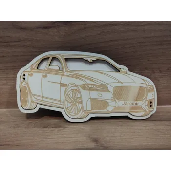 Dřevěné přání na peníze auto