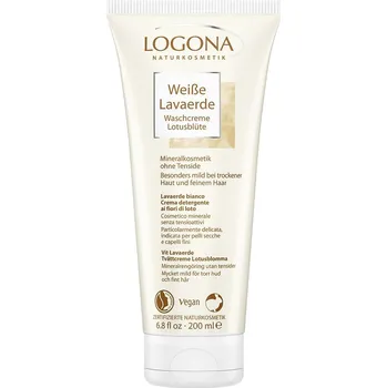 Pleťový krém Logona Krém bílý lávový jíl lotus 200ml eco