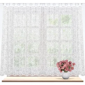 Záclona Záclona žakárová, Rozkvetlá louka metráž, bílá