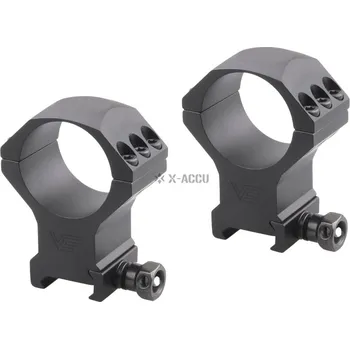 Airsoft Vector Optics VO 34mm montážní kroužky X-ACCU (6 šroubů), vysoké - Černá