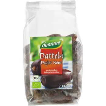 Sušené ovoce Dennree Datle Deglet Nour 200g bio
