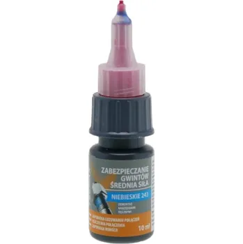 Průmyslové lepidlo Lepidlo modré na zajištění šroubů střední pevnost TECMAXX 10 ml