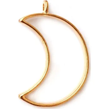 Rámečky na šperky z pryskyřice – zlatá barva Druh: měsíc 2,5 x 3,2 cm