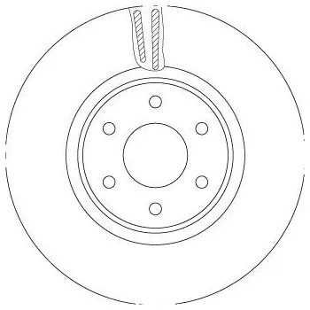 Brzdový kotouč Brzdový kotouč TRW DF6968S