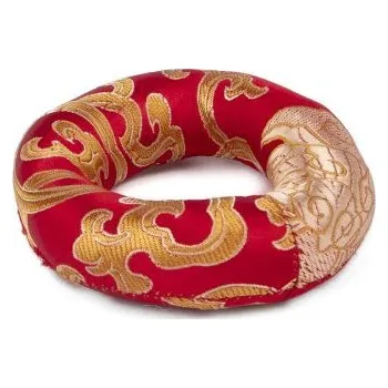 Perkuse Polštářek pod tibetskou mísu ø 8 cm červený (vhodný na mísu o průměru 8–10 cm)