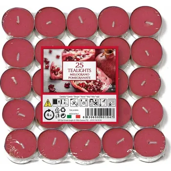 Svíčka Petali vonné čajové svíčky Pomegranate 25ks