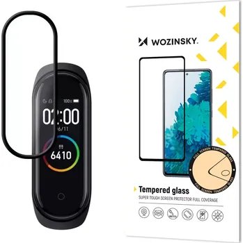 Wozinsky super wytrzymałe szkło folia szklana Full Glue na cały ekran z ramką Case Friendly Xiaomi Mi Band 4 / Mi Band 3 průhledný