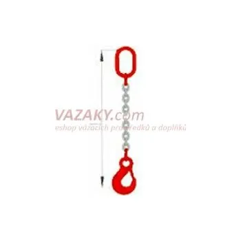 Upínací popruh Ganas spol. s.r.o. ŘETĚZ OKO - HÁK Ø 6 - Pevnostní Třída 8.- 1120Kg Nosnost: 1120 kg, Délka: 2 m, Průměr řetězu: ø 6 mm