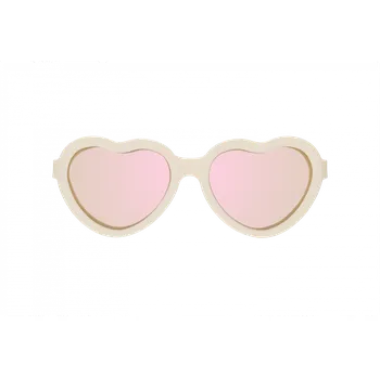 Sluneční brýle BABIATORS Polarized Hearts Sweet Cream, polarizační zrcadlové sluneční brýle, krémové, 6+ + dárek a doprava zdarma