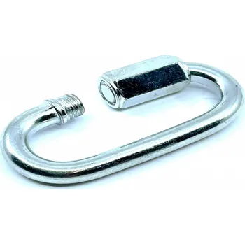 Ganas spol. s.r.o. Šroubovací karabina s maticí (Pozink) Nosnost: 350 kg, Průměr řetězu: ø 8 mm