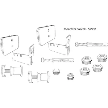 Fondital Příslušenství Lipovica montážní balíček pro Plano, Orion a Solar