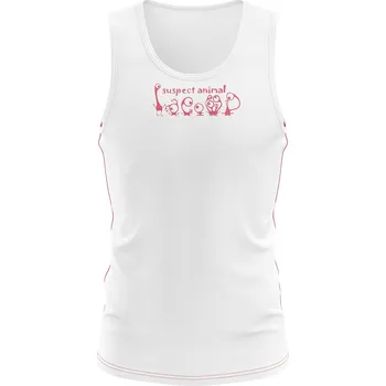 Dětský funkční nátělník JEDNOROŽEC bílá Bamboo Ultra - Lososová / 110