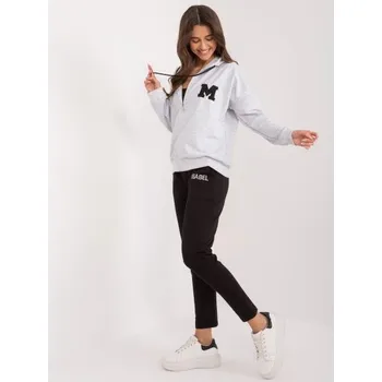 Dámský komplet s kalhotami šedý