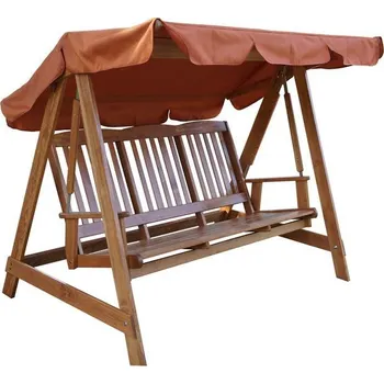 Zahradní houpačka Zahradní houpačka rodinná- masivní dřevo borovice, se stříškou