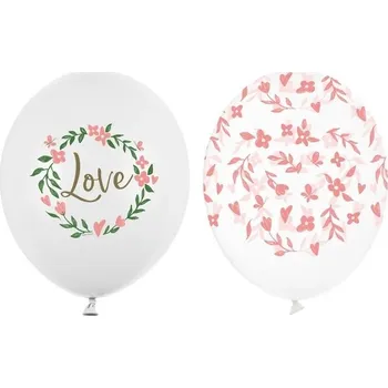 PartyDeco Balónek latexový Love mix 30 cm 1 ks