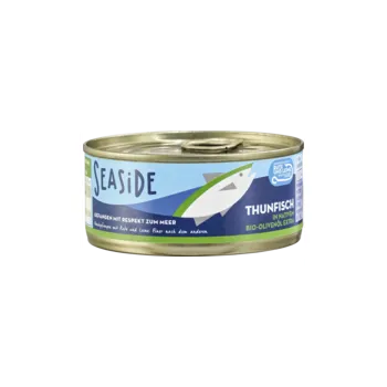 konzervovaná ryba SeaSide Tuňák v BIO olivovém oleji 160 g
