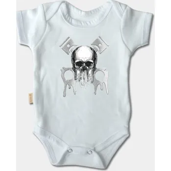 Kojenecký body Kojenecké body krátký rukáv - Lebka a písty, vel.7 JVBK-13174