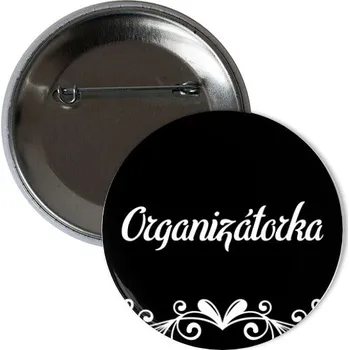 Odznáček s potiskem Placka Organizátorka - tým ženicha