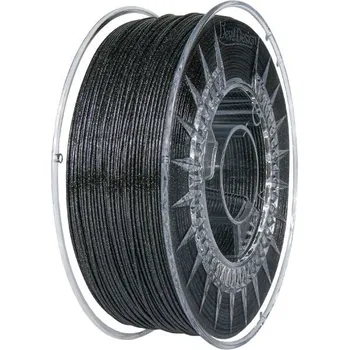 3D tisk PET-G filament 1,75 mm Galaxy třpytivý černý Devil Design 1 kg