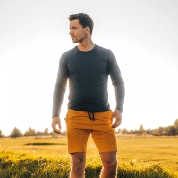 Pánské kalhoty TERMOVEL Pánské kraťasy LEO žluté VELIKOST: L