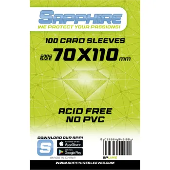 Příslušenství ke karetním hrám Red Glove Obaly na karty Sapphire Lime - 70 x 110 mm 100 ks