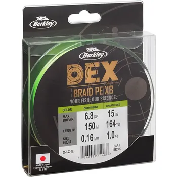 Berkley - Šňůra DEX x8 PE Chartreuse - 0,08mm / 6,8kg / 150m - VÝPRODEJ