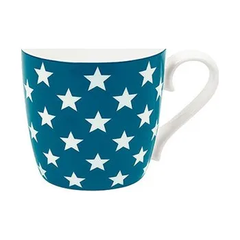 Tyrkysový hrnek s hvězdami