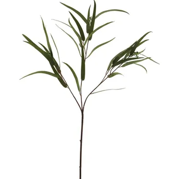 umělá květina umělá větev, Blahovičník - Eukalyptus zrno (spray) zelený V81 cm
