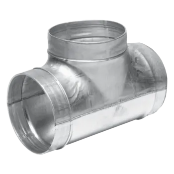 Ventilační potrubí Odbočky Průměr [mm]: Ø 125/125, Stupně: Jednostranná 90° z pozinku