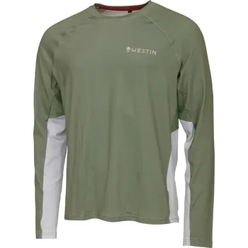 Rybářské oblečení Westin Tričko Flats Upf Shirt Sage Green Velikost: XL