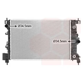 Motor automobilu Chladič, chlazení motoru VAN WEZEL 37002667